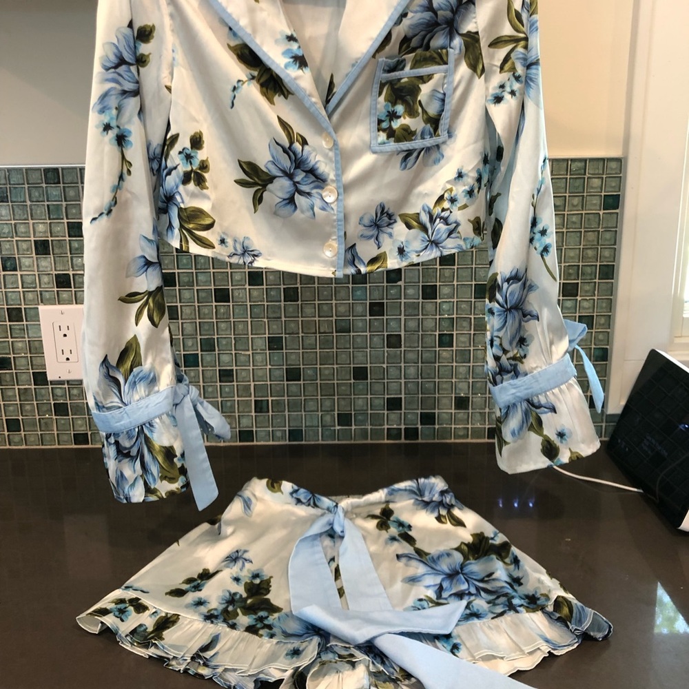 Beach Riot Bridal Pajamas Luna & Aurora Floral - Picture 3 of 6